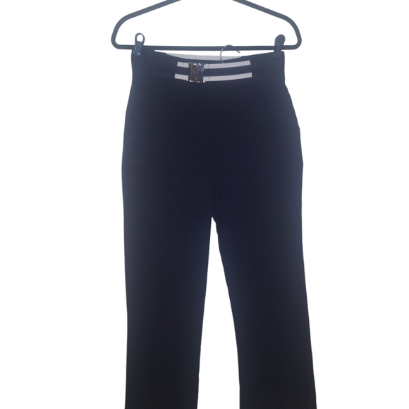 Veronica Beard Striped Navy and White Trousers